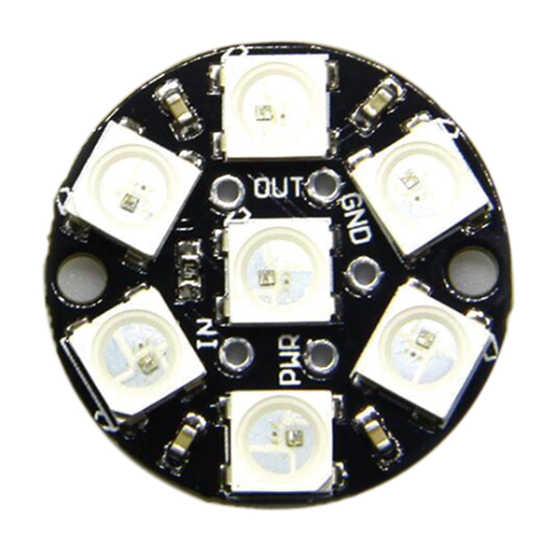 Neopixel Jewel - WS2812 7 x 5050 RGB LED With Intgrated Driver Neopixel Jewel - WS2812 7 x 5050 RGB LED With Intgrated Driver